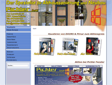 Tablet Screenshot of pichler-fenster.at